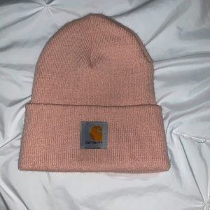 NEW blush pink carhartt beanie